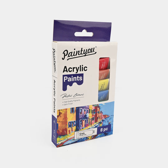 Acrylic Paints – Pastel Colours 8Pcs