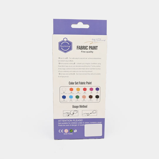 Fabric Paints - Pack Of 12