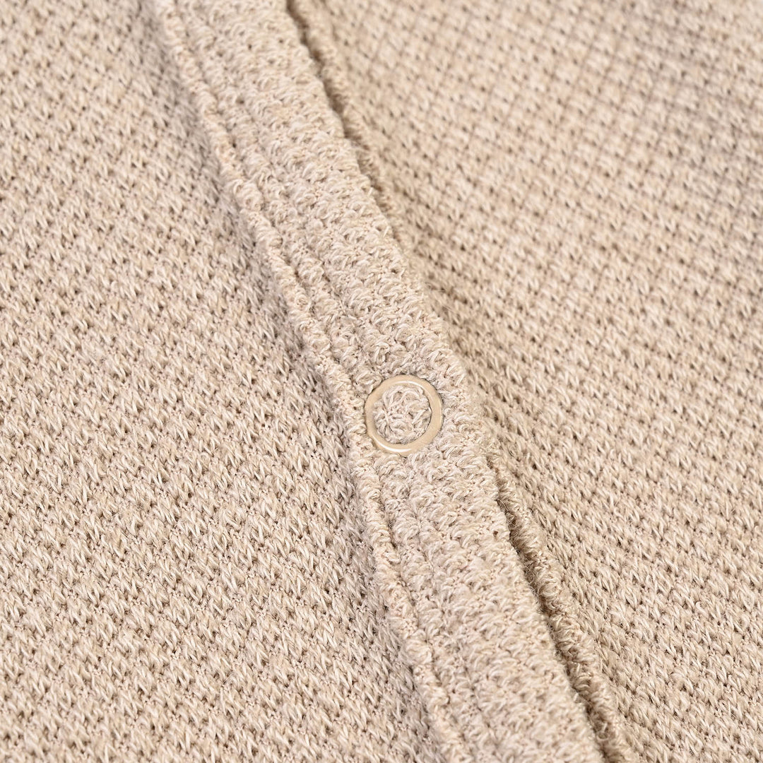 Infant Girls Sherpa Romper Cozy Peanut-BROWN