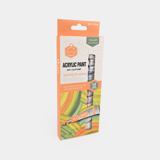 Keep Smiling Acrylic Color Set For Kids - 12 Colors