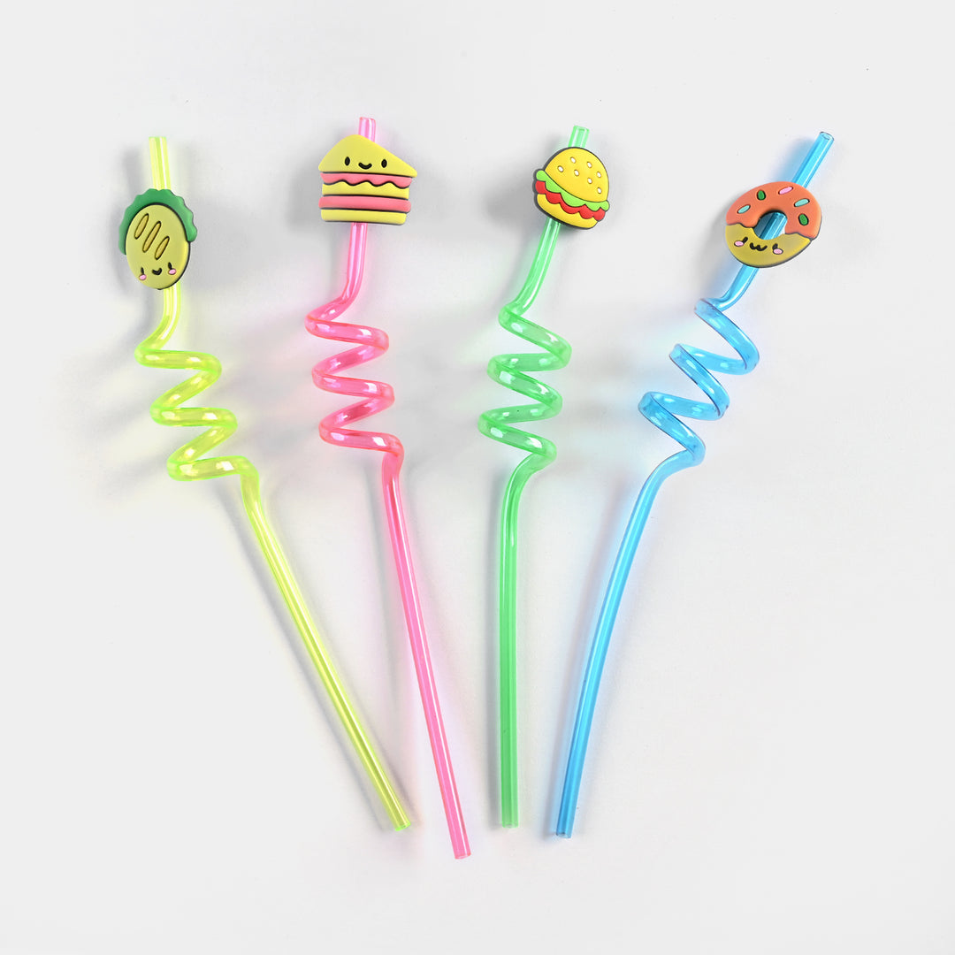 Spiral Fancy Straw 3D 4Pcs