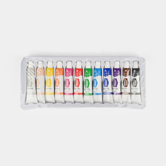 Keep Smiling Acrylic Color Set For Kids - 12 Colors