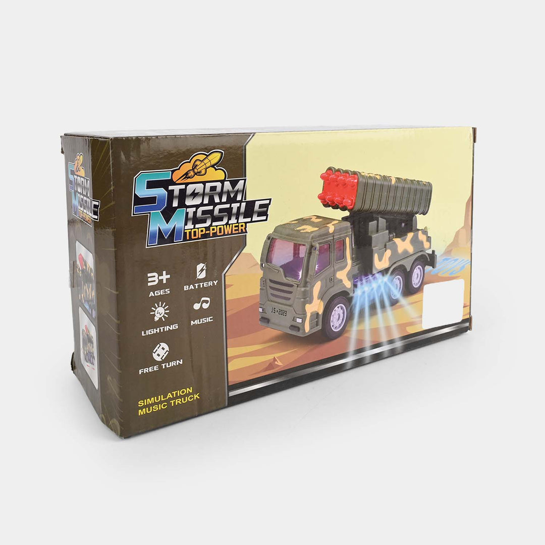 3D Electric Missile Military Vehicle