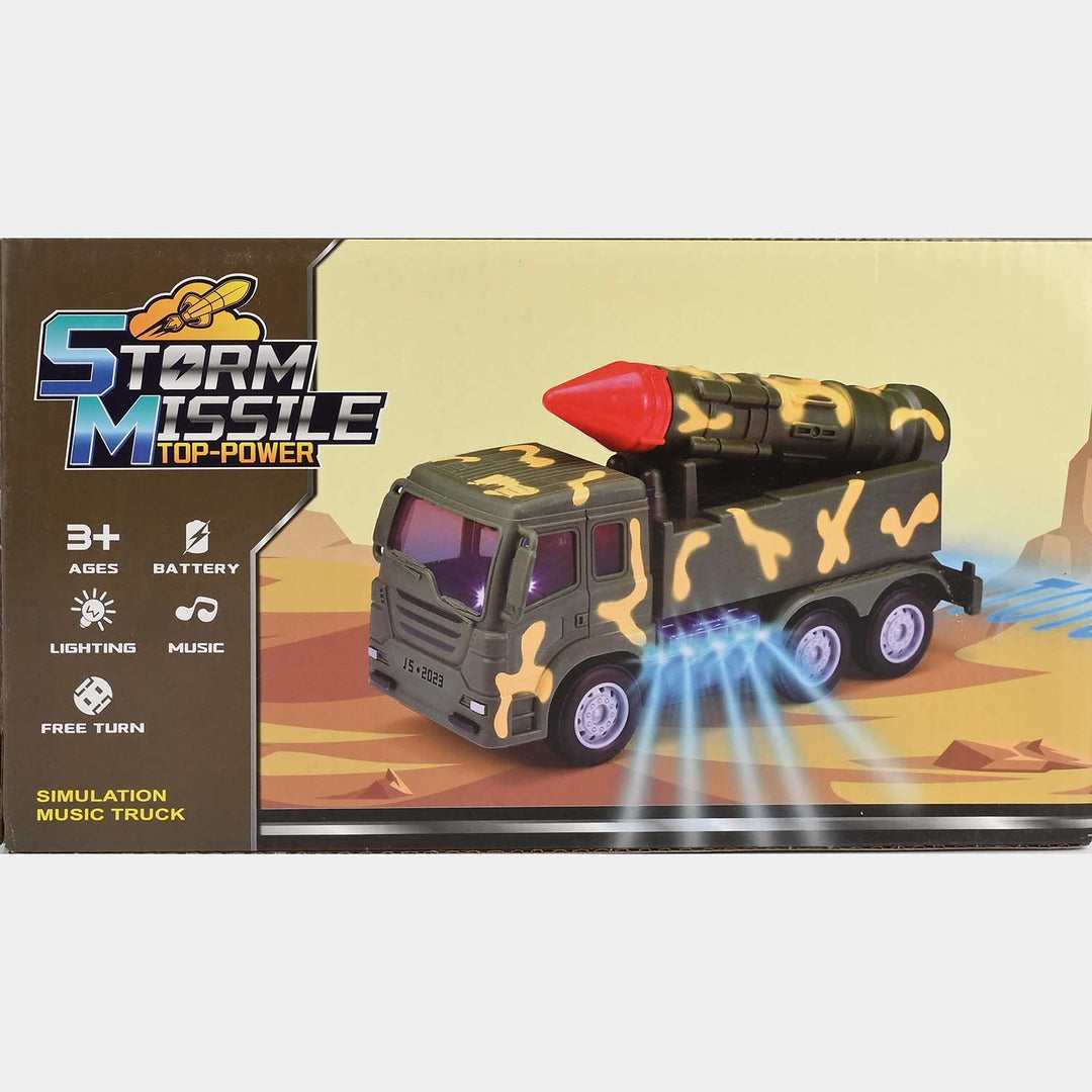 3D Electric Missile Military Vehicle