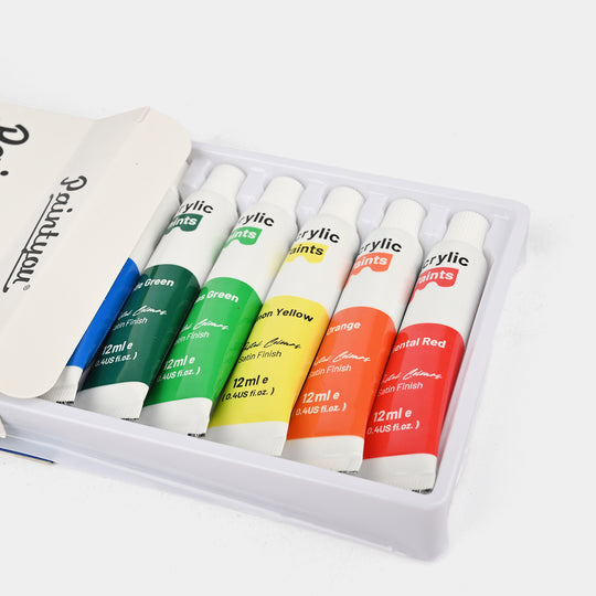 Acrylic Paints – Pastel Colours12Pcs