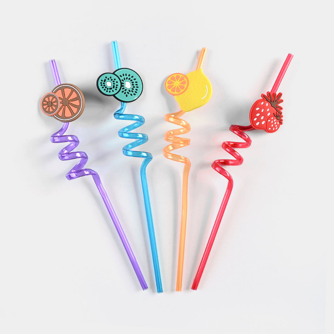 Spiral Fancy Straw 3D 4Pcs