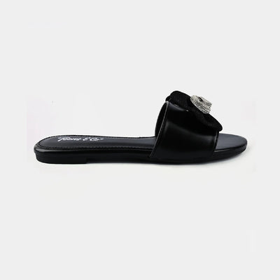 Teen Girls Slippers ZP-005-BLACK