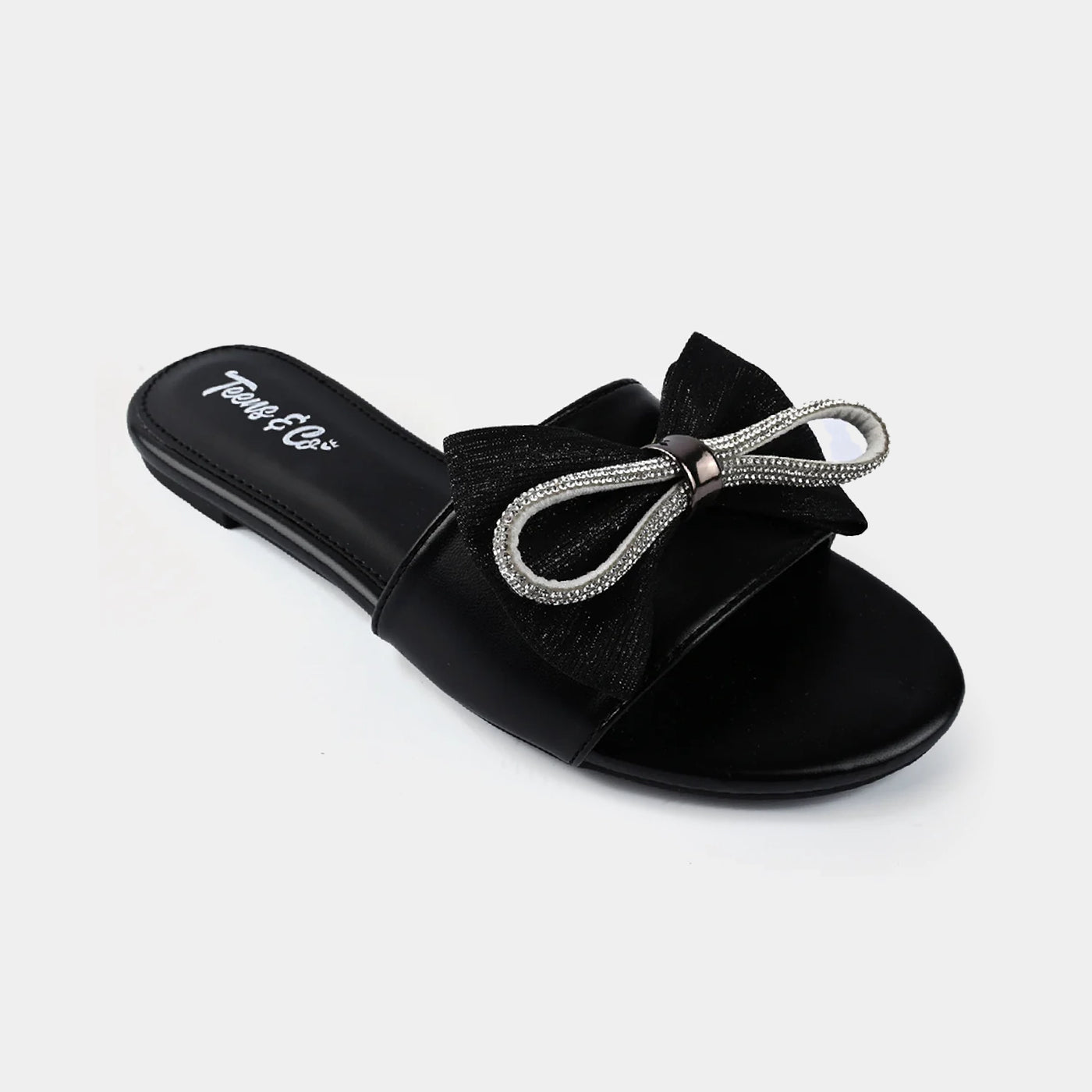 Teen Girls Slippers ZP-005-BLACK