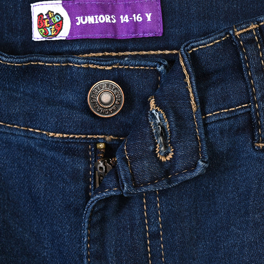 Boys Denim Stretch Pant Basic Dark Blue