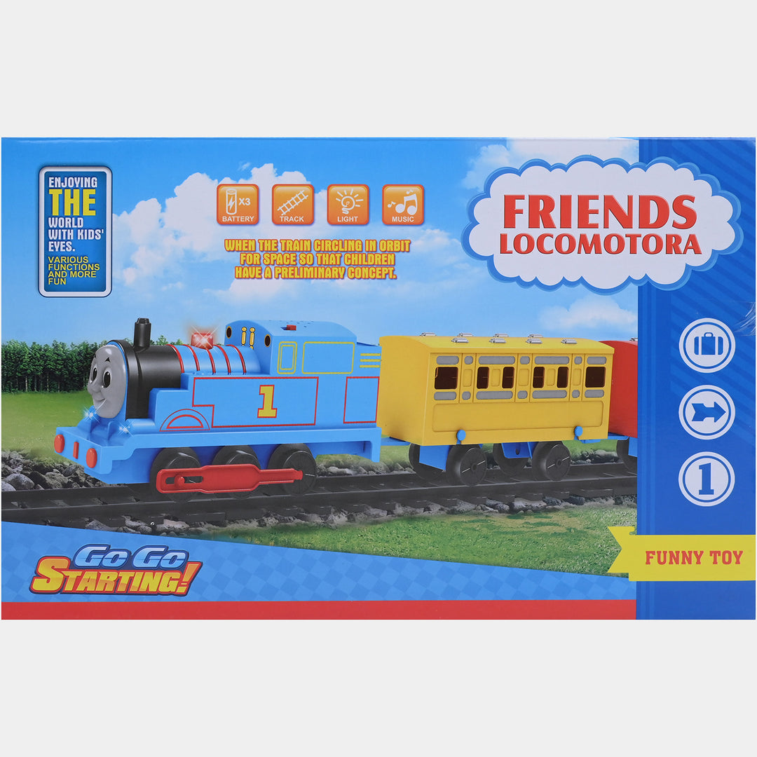 Kids Musical and Light-Up Character Train Toy