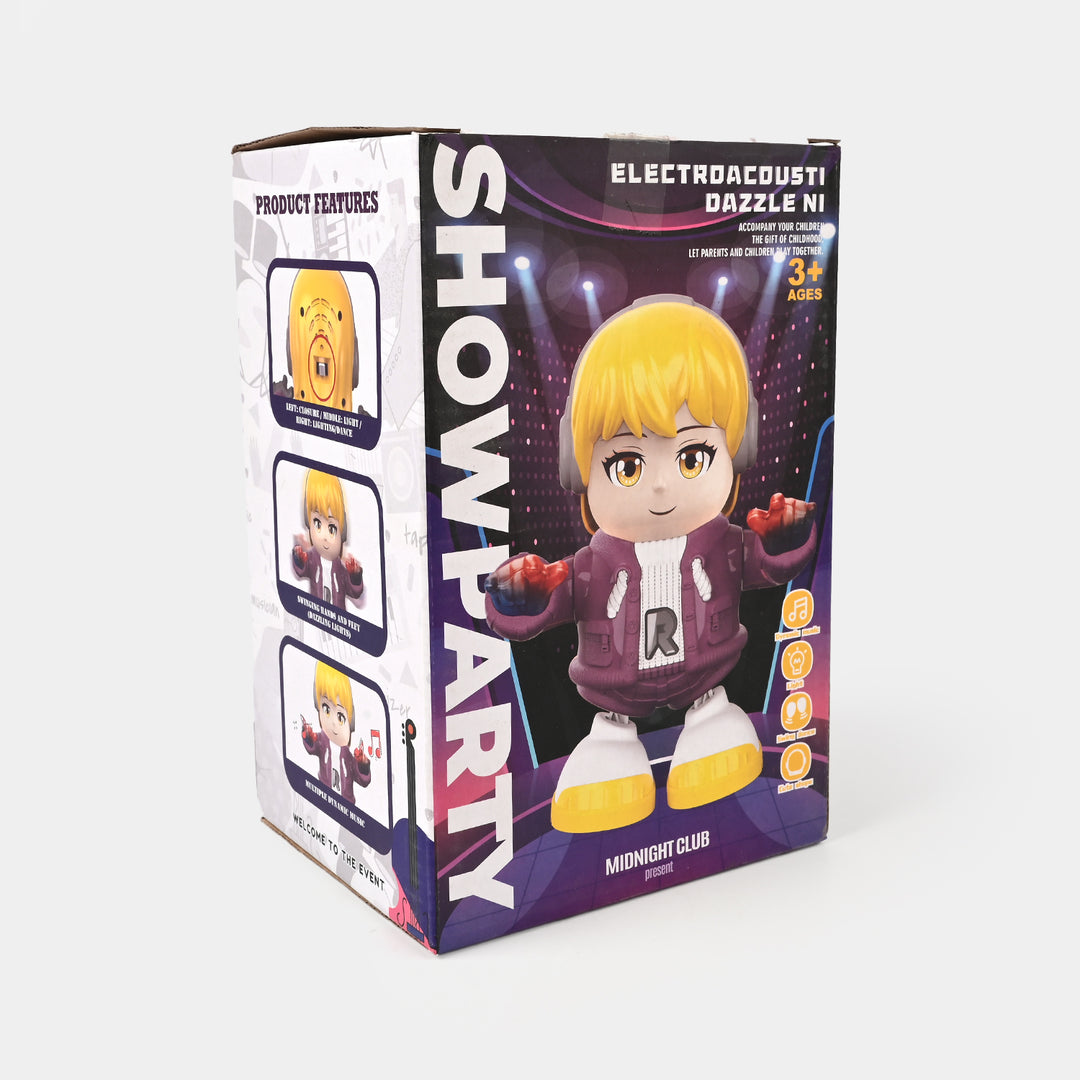 Dancing & Singing Cartoon Doll – Light-Up Toy