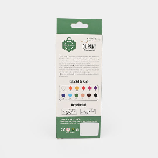 Keep Smiling Oil Color Set For Kids - 12 Colors (77060)