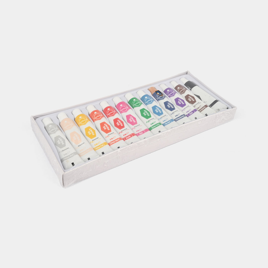 Keep Smiling Oil Color Set For Kids - 12 Colors (77060)