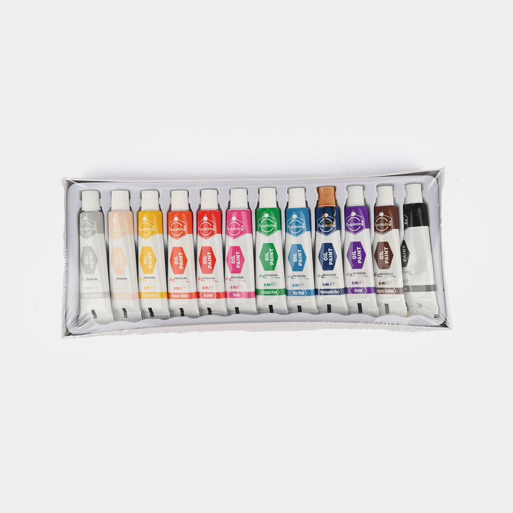 Keep Smiling Oil Color Set For Kids - 12 Colors (77060)