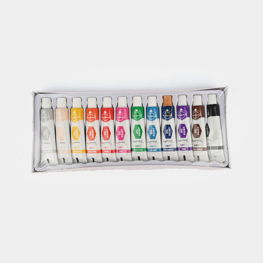 Keep Smiling Oil Color Set For Kids - 12 Colors (77060)