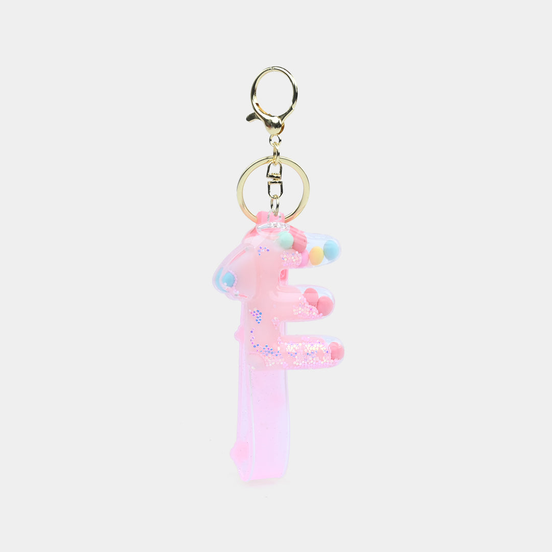 Letter Keychain with Silicone Strap