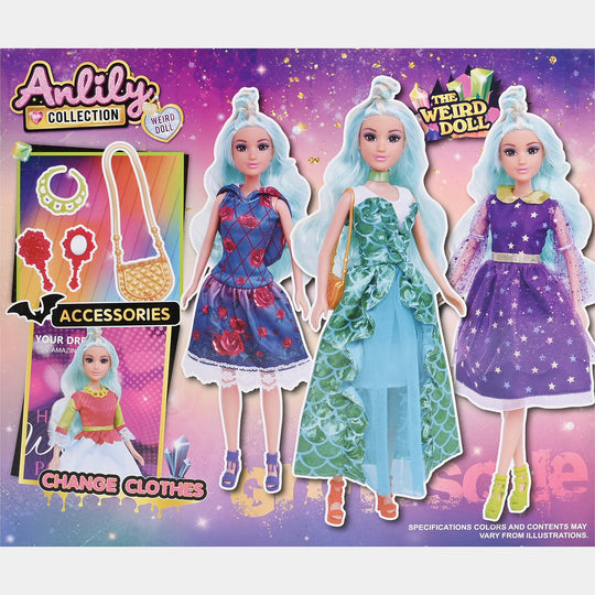 11.5" Lovely Fashion Doll with Accessories Set