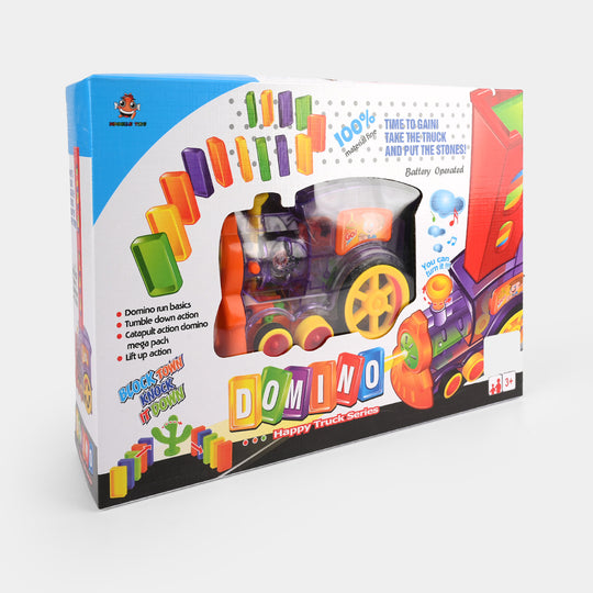 Domino Train Building Blocks and Stacking Toy
