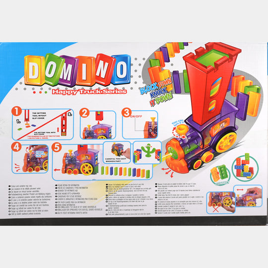 Domino Train Building Blocks and Stacking Toy