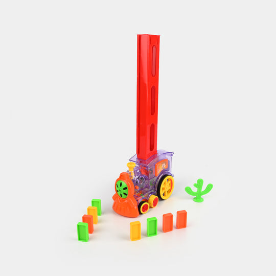 Domino Train Building Blocks and Stacking Toy