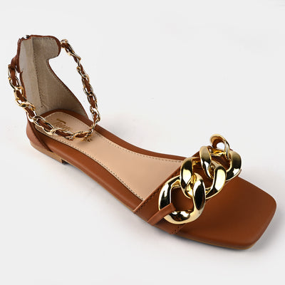 Teen Girls Sandal ZP-008-BROWN