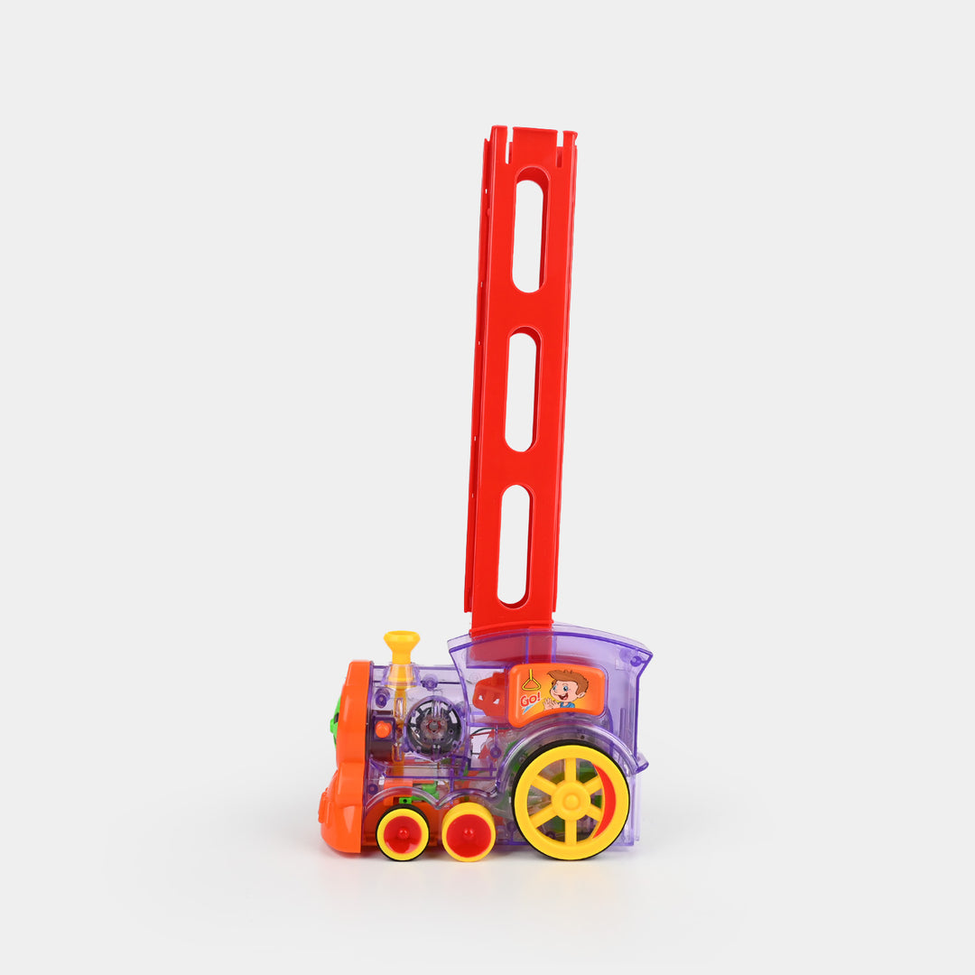 Domino Train Building Blocks and Stacking Toy