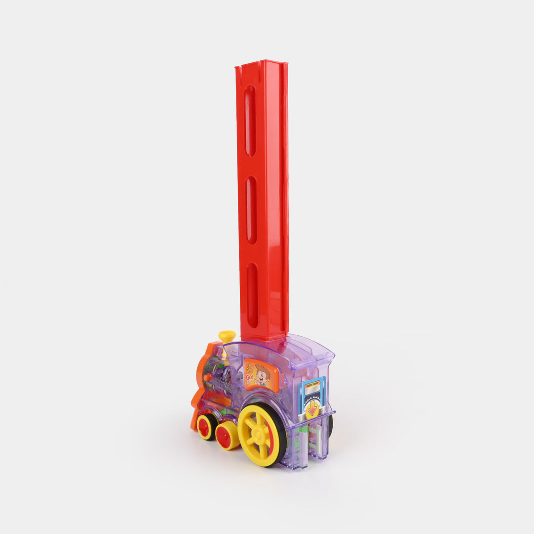 Domino Train Building Blocks and Stacking Toy