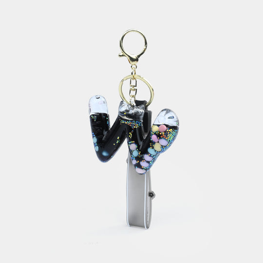 Letter Keychain with Silicone Strap