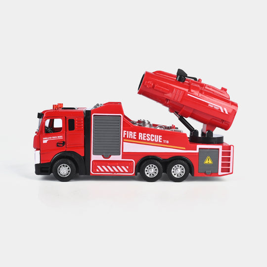 Alloy Fire Rescue Truck with Light & Sound