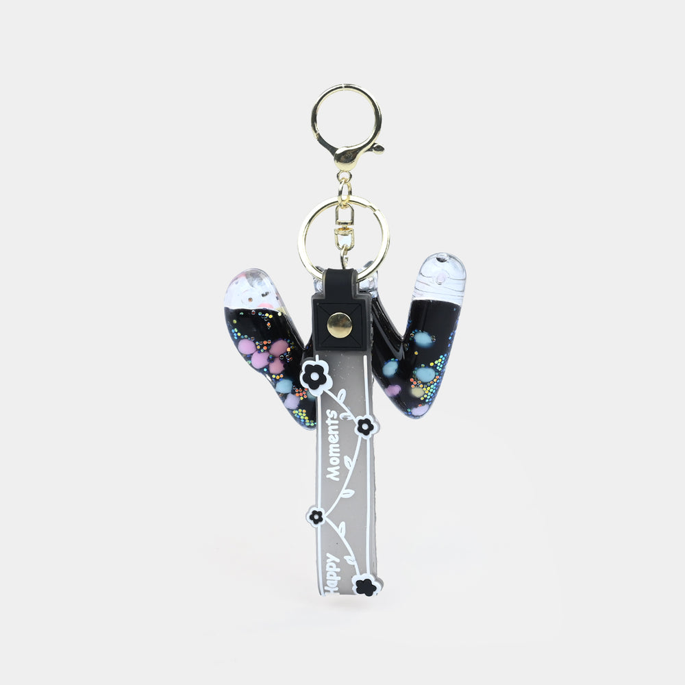 Letter Keychain with Silicone Strap