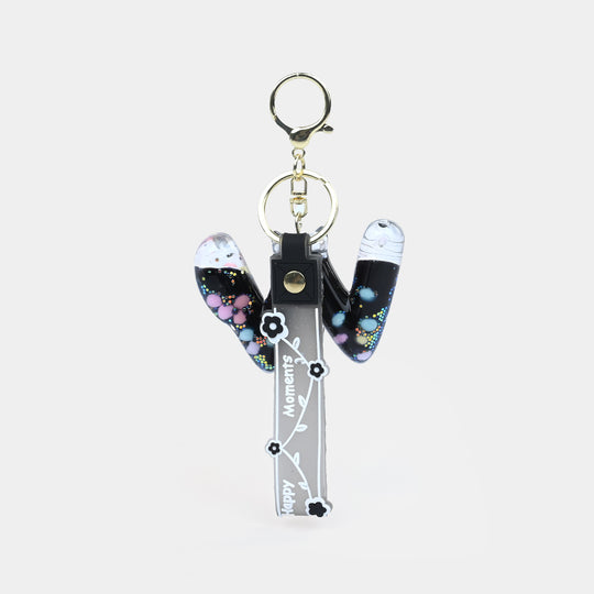 Letter Keychain with Silicone Strap