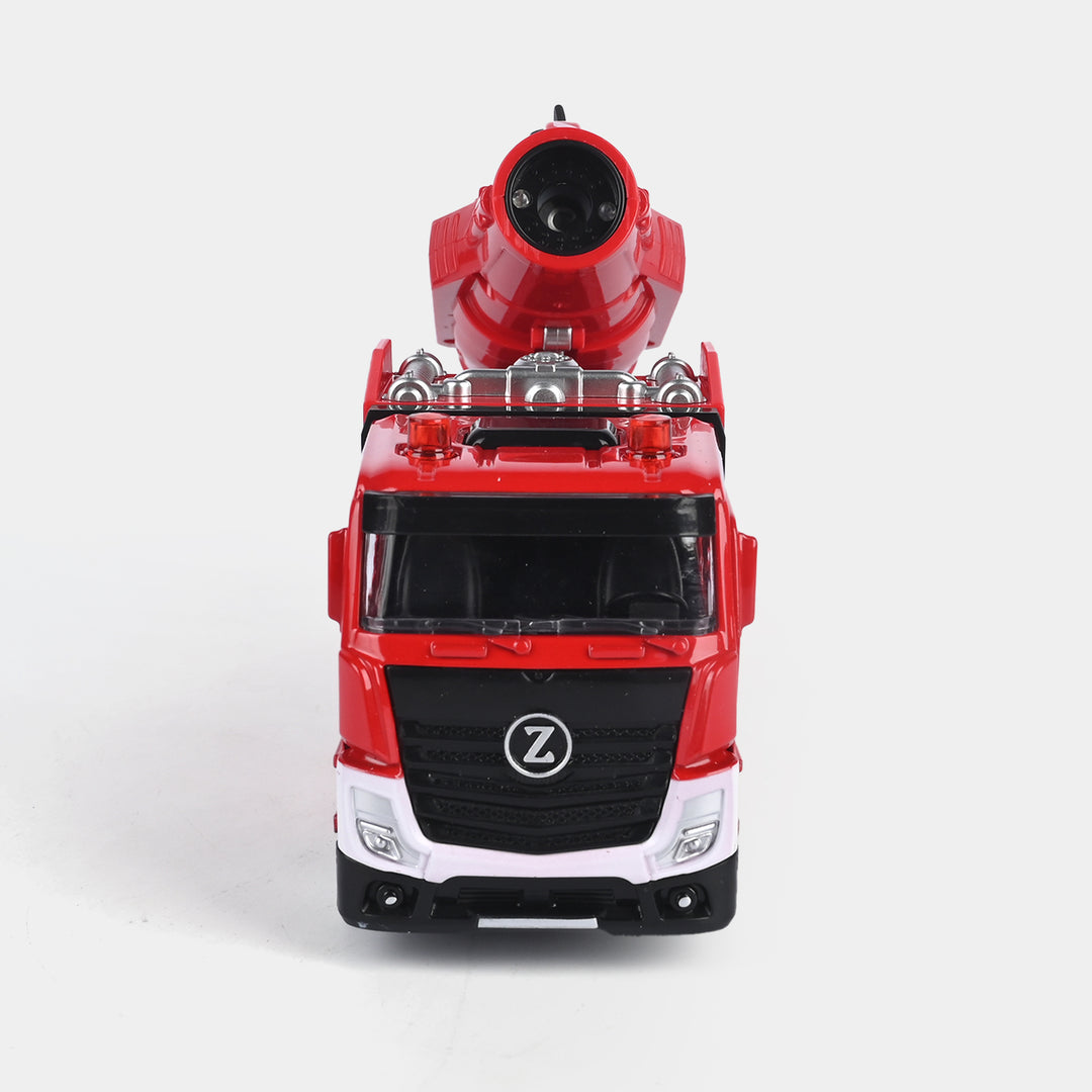 Alloy Fire Rescue Truck with Light & Sound