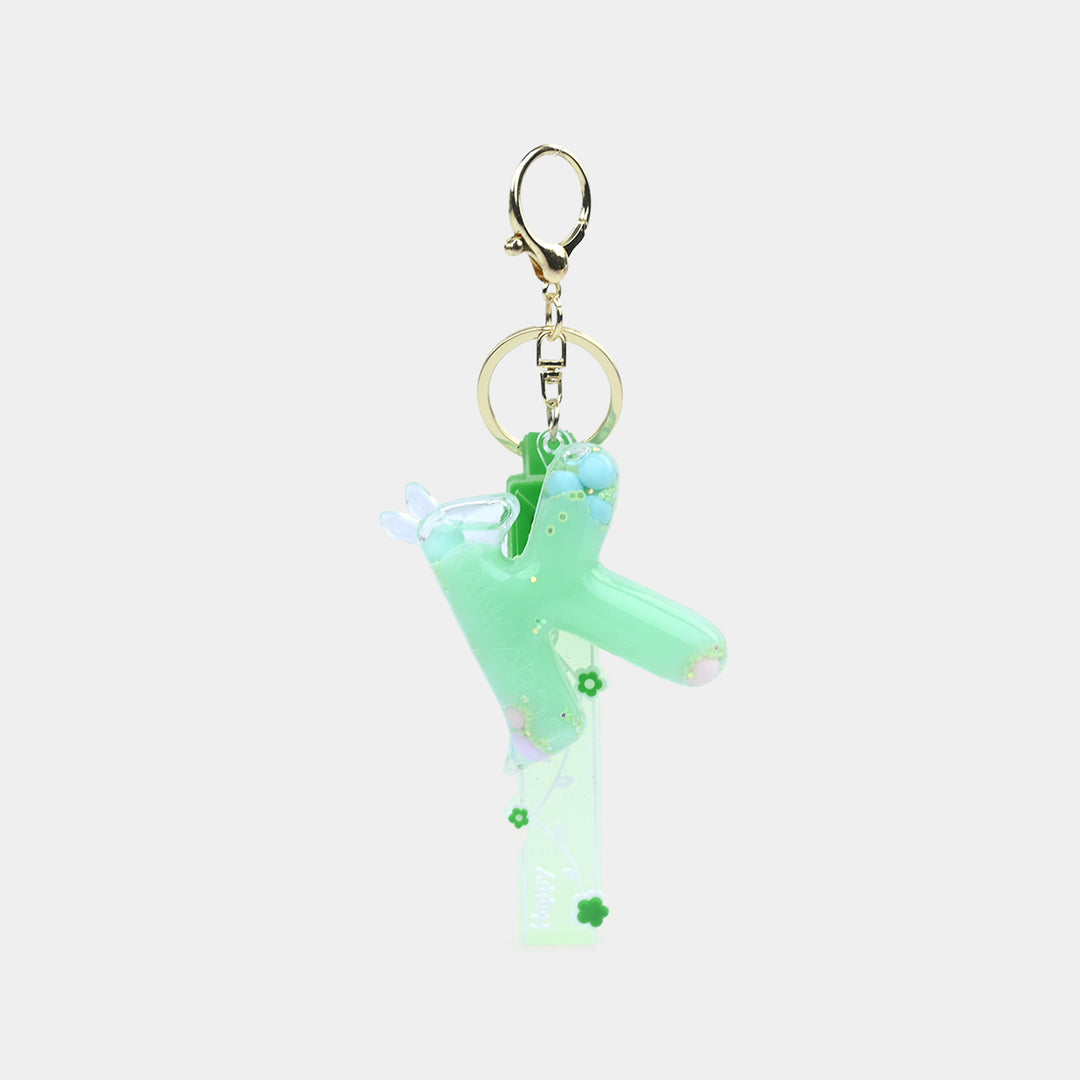Letter Keychain with Silicone Strap