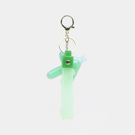 Letter Keychain with Silicone Strap