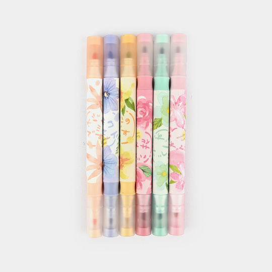 Pastel Glitter Highlighter Set – 6-Color Soft Glow Collection