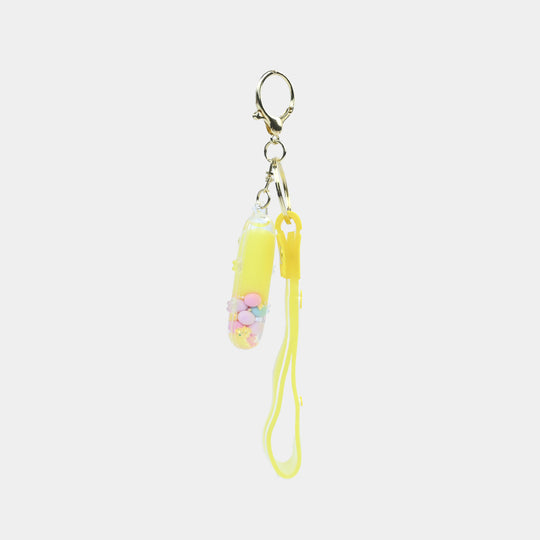Letter Keychain with Silicone Strap