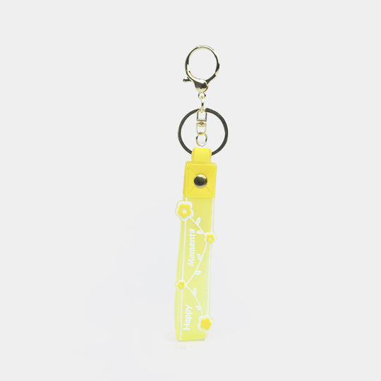Letter Keychain with Silicone Strap