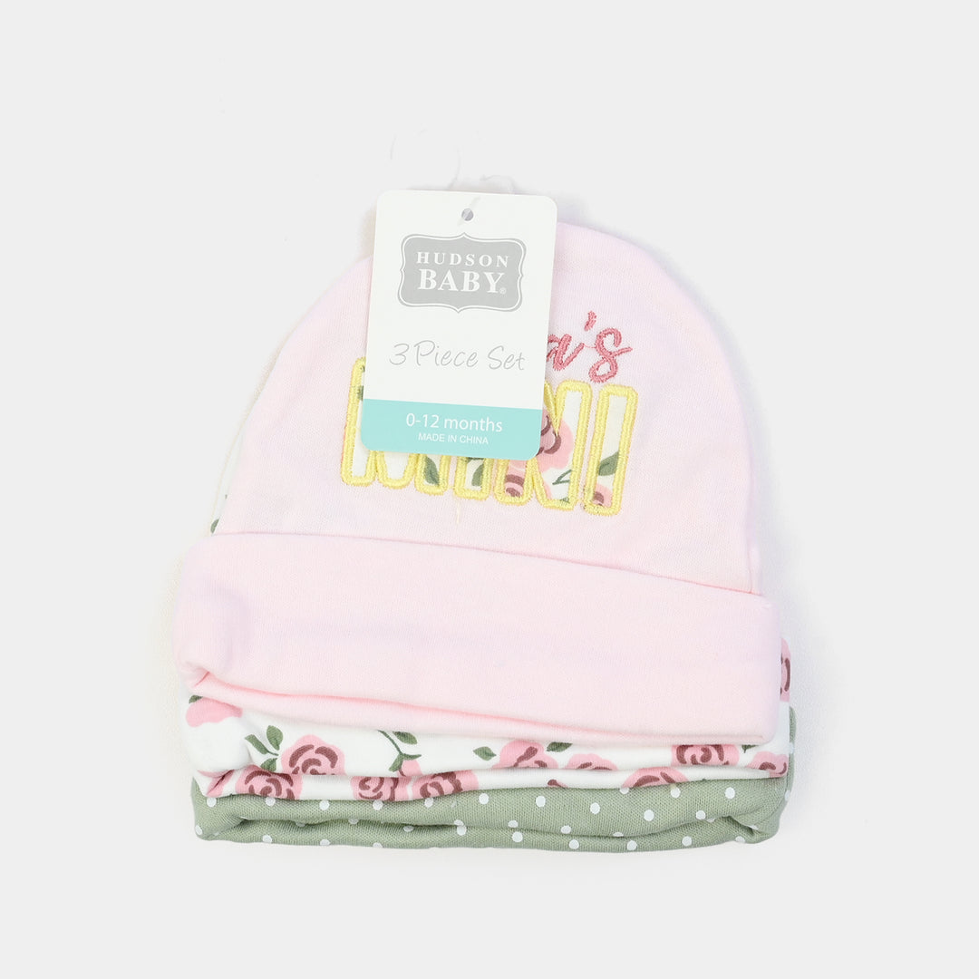 Pack OF 3 Baby Cap/Hat Set