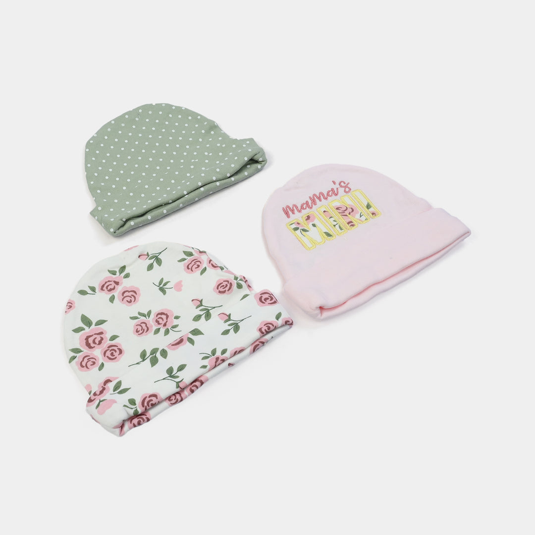Pack OF 3 Baby Cap/Hat Set