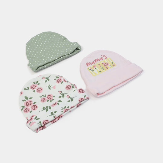 Pack OF 3 Baby Cap/Hat Set