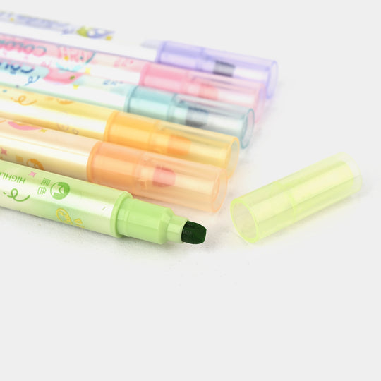 Pastel Glitter Highlighter Set – 6-Color Soft Glow Collection