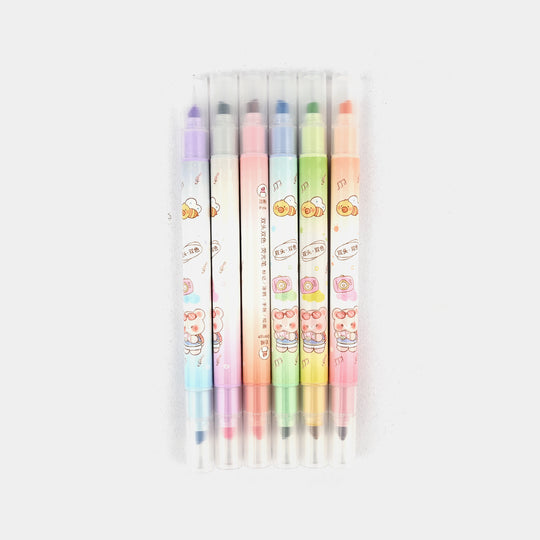 Pastel Glitter Highlighter Set – 6-Color Soft Glow Collection