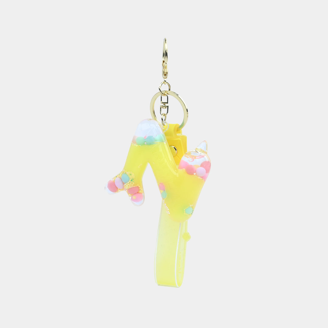 Letter Keychain with Silicone Strap