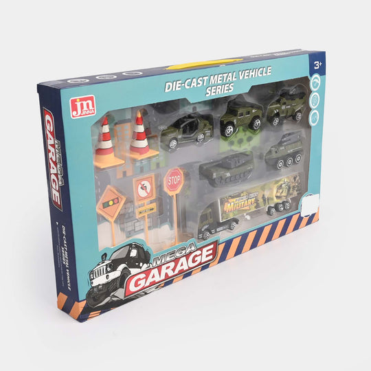 Die-Cast Metal Vehicle Garage Set