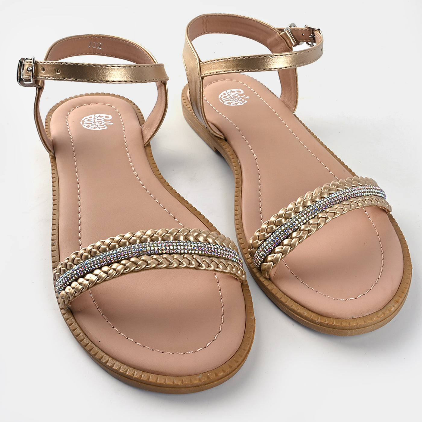 Girls Sandals J02-Golden