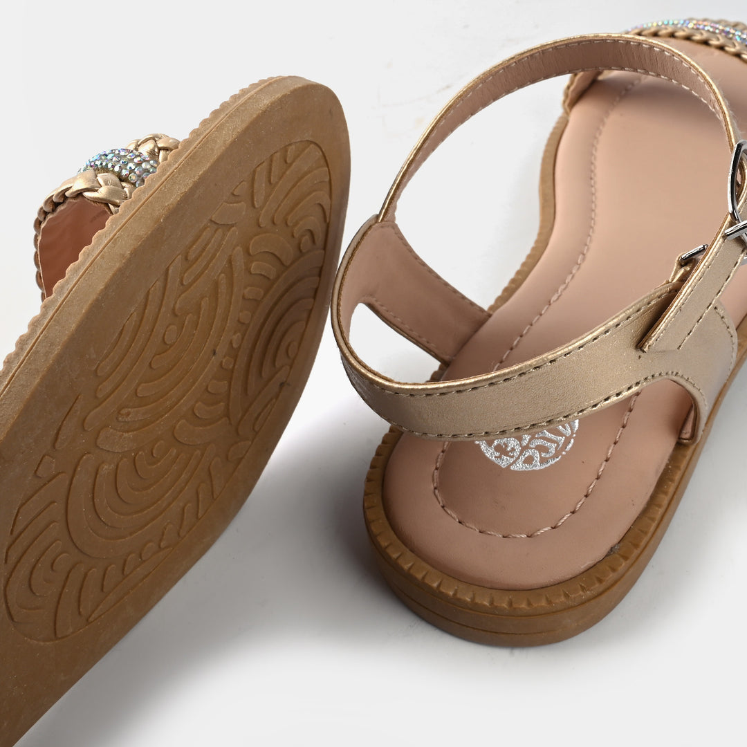 Girls Sandals J02-Golden