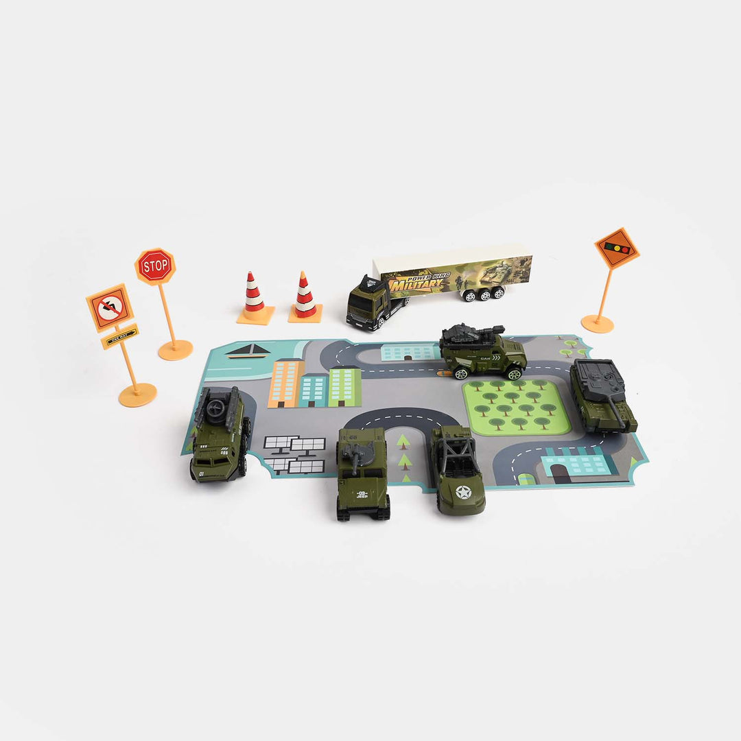Die-Cast Metal Vehicle Garage Set