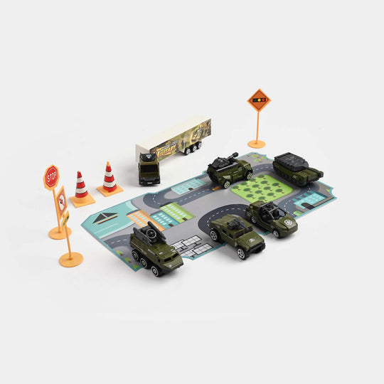 Die-Cast Metal Vehicle Garage Set