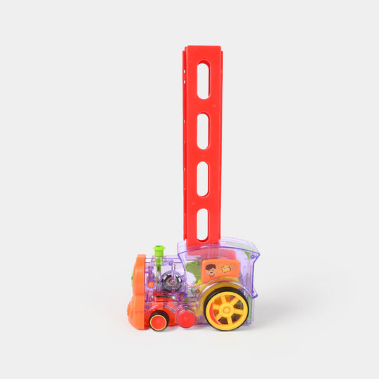 DOMINO TRAIN WITH LIGHT & MUSIC TOY FOR KIDS
