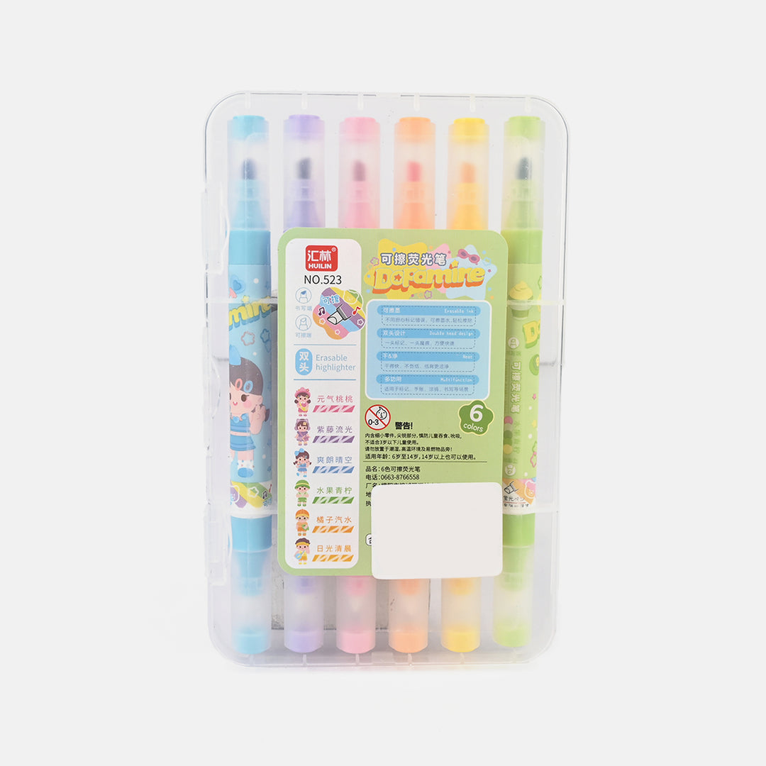 Pastel Glitter Highlighter Set – 6-Color Soft Glow Collection